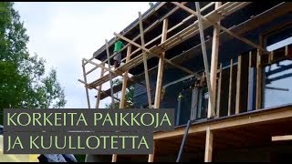 Omakotitalon julkisivu rakentuu #1