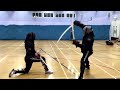 dual wield sabre sparring