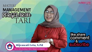 Materi Management Pergelaran Tari