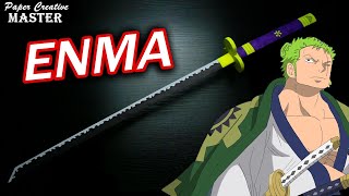 How to make a Zoro Enma Sword out of paper \\ One Piece \\ Zoro enma sword