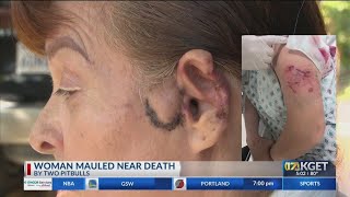 Woman mauled near death by two pitbulls in Arvin