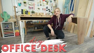 DIY L-Shape Desk made from 1 Sheet of Plywood!