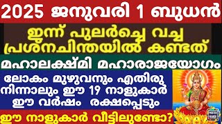 19 നാളുകാർക്ക് മഹാരാജ യോഗം ശുക്രൻ ഉച്ചിയിൽ ഉദിച്ചു മഹാലക്ഷ്മി സൗഭാഗ്യങ്ങളുമായി  പടി കടന്നെത്തുംAstro