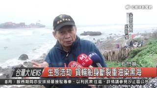 1050325 生態浩劫 貨輪船身斷裂重油染黑海