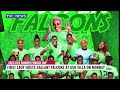 On Monday, the First Lady, Remi Tinubu, Hosts the Galant Falcons at Aso Villa.