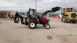 Lot 205  Yanmar SA424 4X4 Mini Loader Backhoe