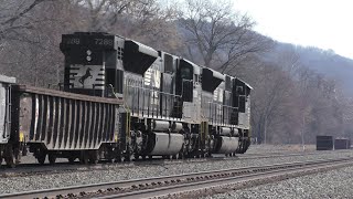 Awesome Hornshow and all SD70ACU Power on NS 38G in Sewickley, PA - 3/10/2021