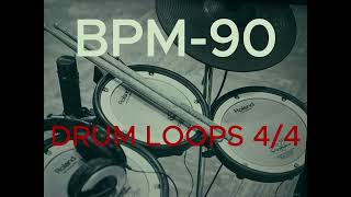 90 BPM Drum 5 Loops - Part 04-Drums groove - 2024