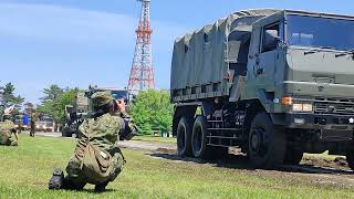 古河駐屯地創設69周年 第１施設団創立62周年記念式典 観閲行進