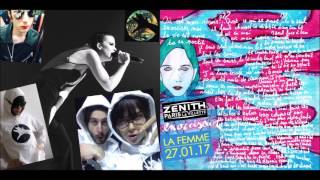 La Femme ("Mystère", "Psycho Tropical Berlin") + DJ Pone : "Exorciseur", 27/01/2017 Zénith (Paris).