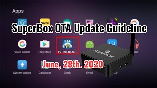 SuperBox S1 Pro OTA Updating Guideline-June, 28th. 2020