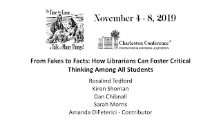From Fakes to Facts: How Librarians Can Foster Critical Thinking Among All Students