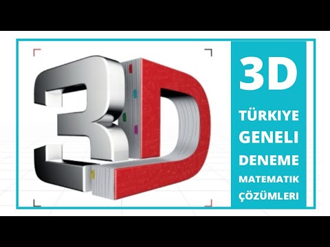 3D TÜRKİYE GENELİ TYT DENEME MATEMATİK ÇÖZÜMLERİ - YouTube