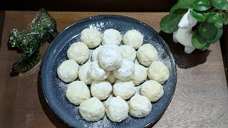 Christmas - Russian tea cakes | Mexican Wedding Cookes | Singapore Walnut Cookies no eggs - tamil