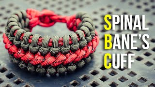 Make The Spinal Bane's Cuff Paracord Bracelet Tutorial | No Buckles, Knot and Loop