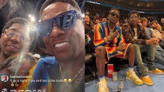 Boosie Brings YFN Lucci To Hawks Game For His First Public Outing Since Release