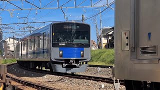 西武池袋線20000系20103F　急行飯能行き秋津駅～所沢駅通過(2024/9/15)