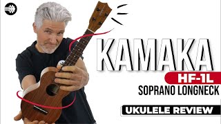 Kamaka HF-1L Soprano Longneck Ukulele Hawaiian Koa  | #UkuleleReview