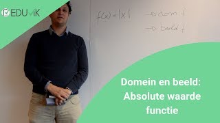 Het beeld en domein van een functie (absolute waarde functie) - Eduvik