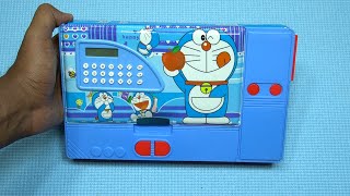 Jumbo Pencil Box of Doramon 5 Button  With Calculator