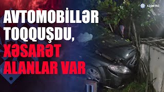 Xaçmazda minik avtomobilləri toqquşub, yaralılar var