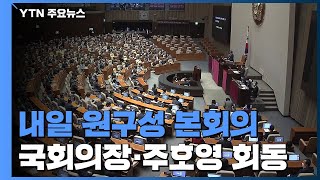 국회의장·통합당 주호영 오후 회동...내일 '원 구성' 본회의 / YTN