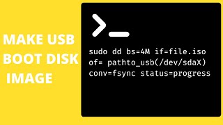 Make bootable USB disk using DD command