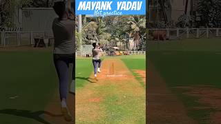 mayank yadav bowling practice in lsg nets #shorts #viral