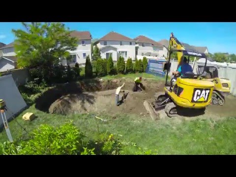 Vinyl Liner Inground Pool Installation Timelapse Youtube