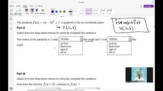 NJSLA Released Items Algebra 1 Quadratic Functions Features and Solving Quadratic Equations 3