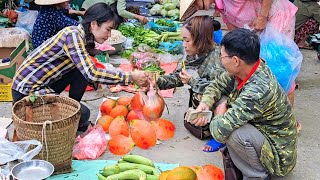 Harvesting red gac for sale. Buy ducklings to raise. New life of single mother_ Ly Thanh Thuy