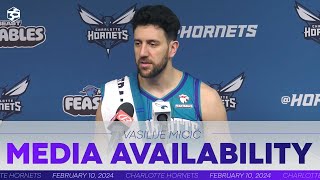 Hornets vs Grizzlies: Vasilije Micić Postgame Media Availability | 2/10/2024