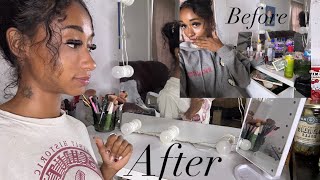 Makeup Vanity Declutter + Tour 2024 | Egypt Aries