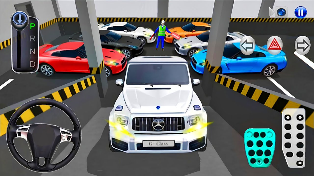 Mercedes G63 Wagon Stuck In Parking Garage With Supercars 3d Driving