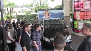 Justin Bieber arriving at the Martinez Hotel in Cannes