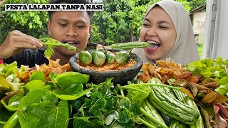 PESTA LALAPAN MENTAH IKAN ASIN KAPASAN TANPA NASI ! PAHIT ENAK TAPI GA MAU LAGI 🤣