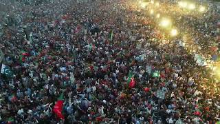 Drone Footage | Imran Khan's Minar-e-Pakistan Jalsa Lahore