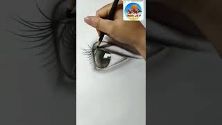 how to draw realistic eyes easy step by step for beginners। drawing tutorial। #shorts #viralshorts