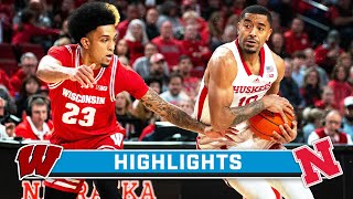 Wisconsin at Nebraska | Highlights | Big Ten Men's Basketball | Feb. 1, 2024