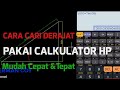 Cara Cari Derajat Pakai calculator Hp