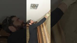 Drywall Ceiling Demo Tips - #shorts #homerepairtutor