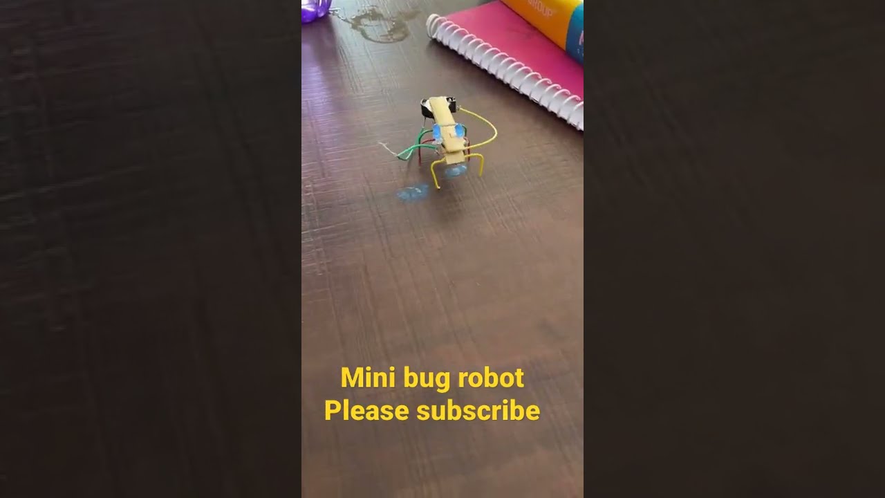 Mini Robot Bug 😀 || Robotics Class How To Make Mini Robot Bug At Home # ...