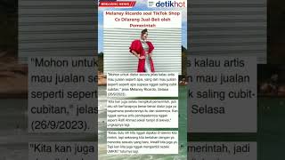 Respon Melaney Ricardo Soal TikTok Shop #artist #viral #melaneyricardo #tiktok #sarwendah #netizen