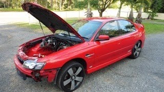 Turbo Ls vz ss commodore build EP5 Engine bay repair prep and paint