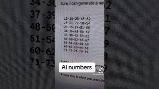 AI lottery numbers