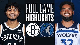 NETS at TIMBERWOLVES | FULL GAME HIGHLIGHTS | February 24, 2024