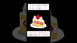 ショートケーキの語源 #shorts