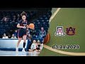 Full Game : Arizona vs Auburn - March 21, 2024 | NCAA Women's First Four