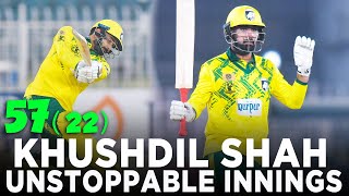 Khushdil Shah Unbeaten 57* Runs | Engro Dolphins vs Nurpur Lions | Match 8 | Champions Cup 2024