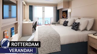 HAL Rotterdam | Verandah Stateroom Walkthrough Tour \u0026 Review 4K | Holland America Cruise Line